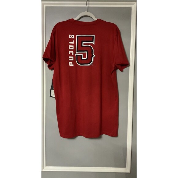 XXL Los Angeles Angels Albert Pujols 47 MVP SUPER TEE Red Men's NWT - Picture 2 of 3